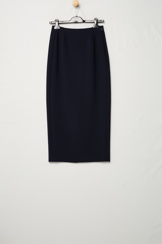 Jupe fourreau taille haute - Bleu marine - Emporio Armani