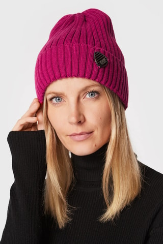 Bonnet en laine - Fuchsia