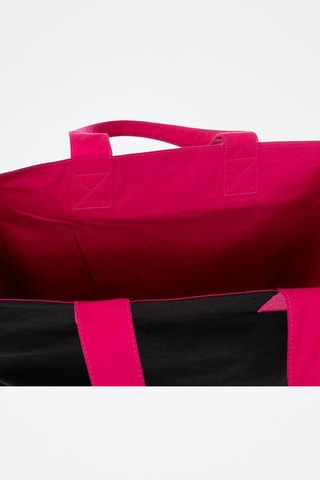 Tote bag réversible - Noir et fuchsia