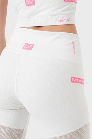Legging bi-matière taille haute - Blanc