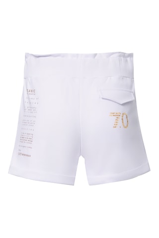 Short taille haute - Blanc