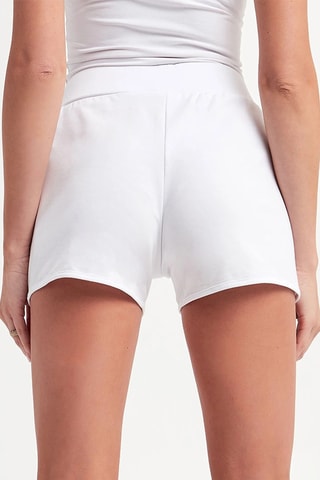 Short taille haute - Blanc