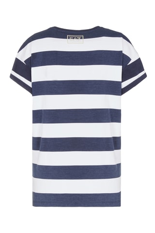 T-shirt - Blanc et bleu marine