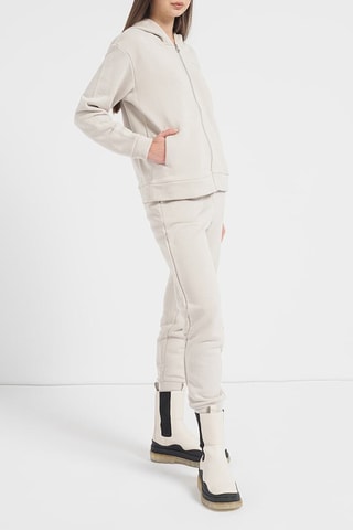 Felpa con cappuccio e pantaloni sportivi - Grigio chiaro