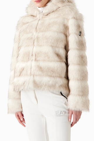 Doudoune à capuche - Beige clair