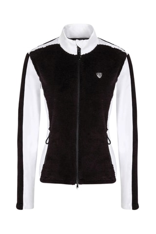 Veste en velours - Blanc et noir
