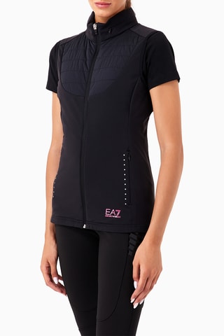 Veste sans manches à capuche - Bleu nuit