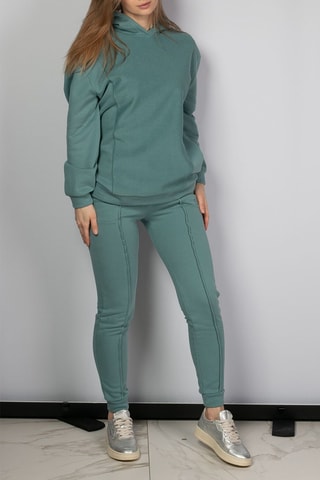 Sweat à capuche et pantalon - Vert d’eau