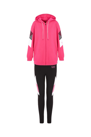 Sweat à capuche et Legging - Fuchsia et noir