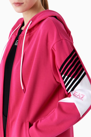 Sweat à capuche et Legging - Fuchsia et noir