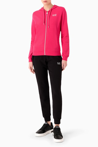 Sweat à capuche et jogging - Rose foncé et noir