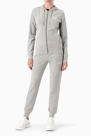 Sweat à capuche et jogging - Gris chiné