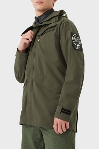 Chaqueta con capucha - Caqui