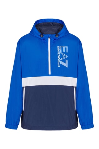 Coupe-vent à capuche - Bleu