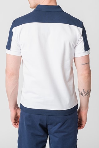 Polo - Blanc et bleu marine