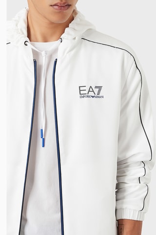 Veste à capuche et jogging - Blanc et noir