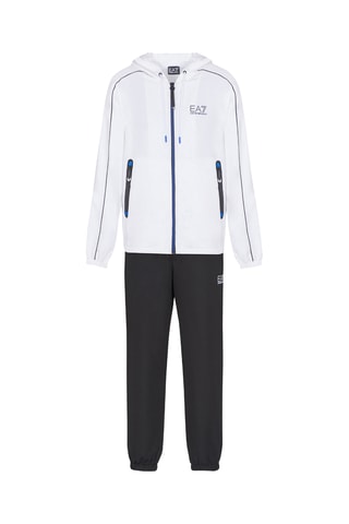 Veste à capuche et jogging - Blanc et noir