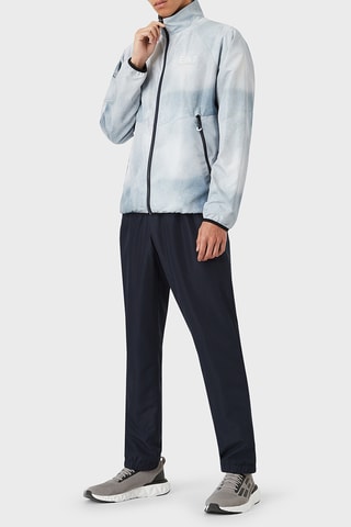 Veste tie and dye et jogging - Bleu nuit et blanc
