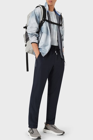 Veste tie and dye et jogging - Bleu nuit et blanc