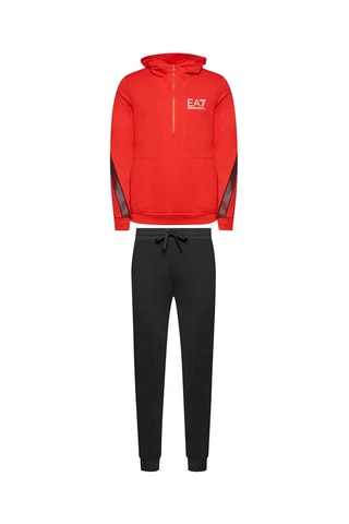 Sweat à capuche et jogging - Rouge et noir