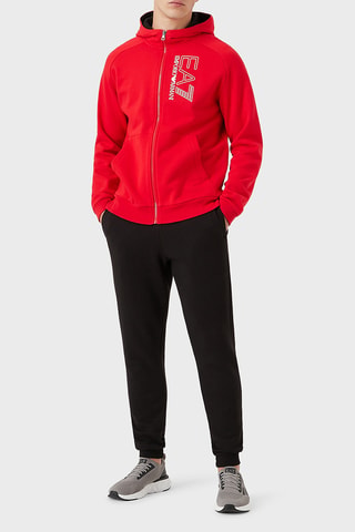 Sweat à capuche et jogging - Rouge et noir