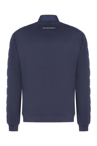 Veste bi-matière - Bleu marine