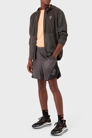 Veste à capuche - Gris chiné