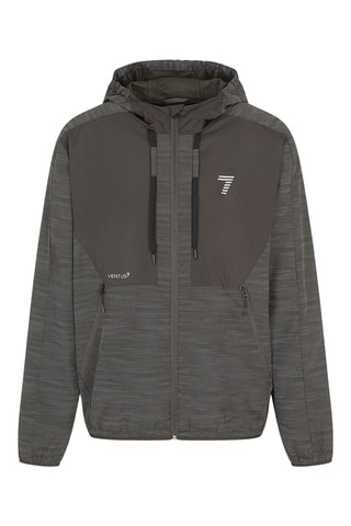 Veste à capuche - Gris chiné