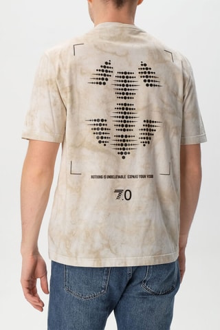 T-shirt tie and dye - Beige