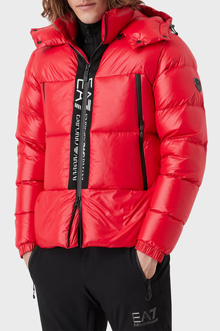 Doudoune à capuche - Rouge
