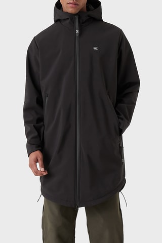 Parka con capucha - Negro