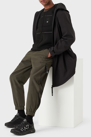 Parka con capucha - Negro