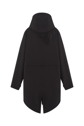 Parka con capucha - Negro
