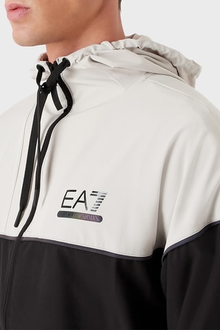 Veste à capuche et jogging - Noir et écru