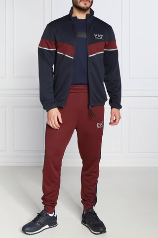 Veste et jogging - Bleu nuit et bordeaux