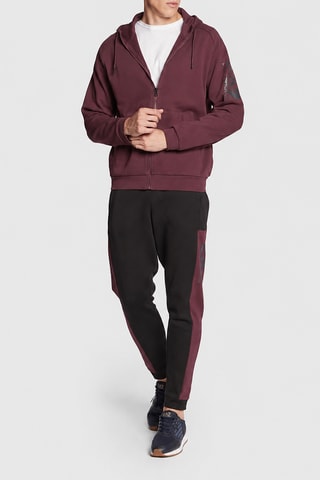 Sweat à capuche et jogging - Bordeaux et noir