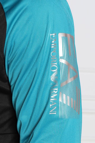 Sweat à capuche et jogging - Noir et turquoise