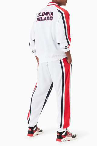 Sweat et jogging - Blanc et rouge