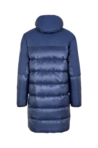 Doudoune longue à capuche - Bleu marine