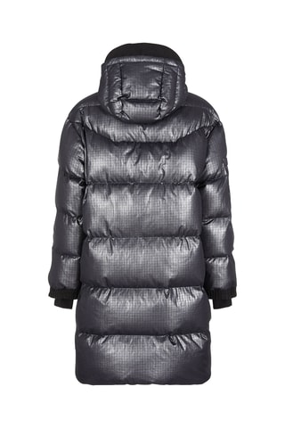 Anorak largo con capucha - Negro