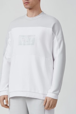 Sweat  - Blanc et gris clair - EA7