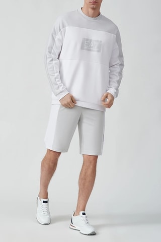 Sweat  - Blanc et gris clair - EA7