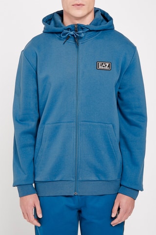 Sweat à capuche - Bleu cobalt