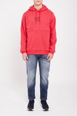 Sweat à capuche - Rouge