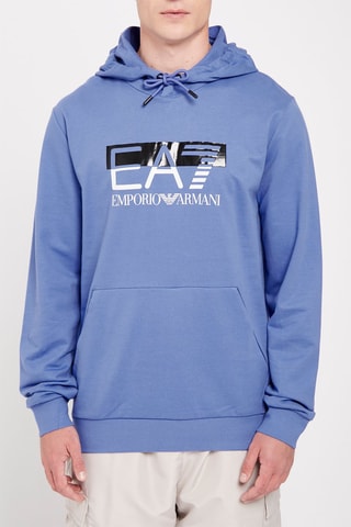 Sweat à capuche Bleu cobalt - EA7