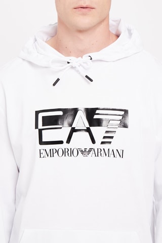 Sweat à capuche - Blanc - EA7