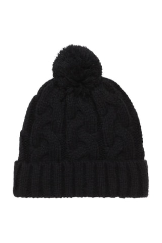 Bonnet à pompon - Noir