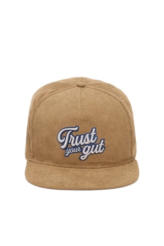 Casquette en velours - Marron clair