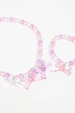 Parure - Rosa e bianco