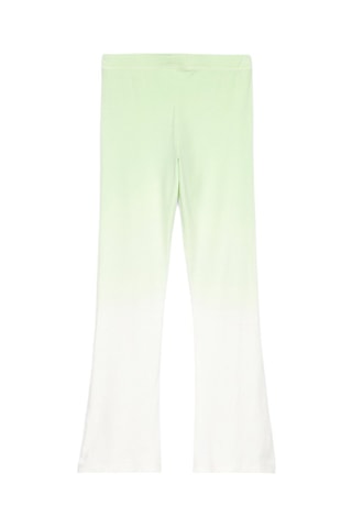 Pantalon flare dip and dye - Blanc et vert clair